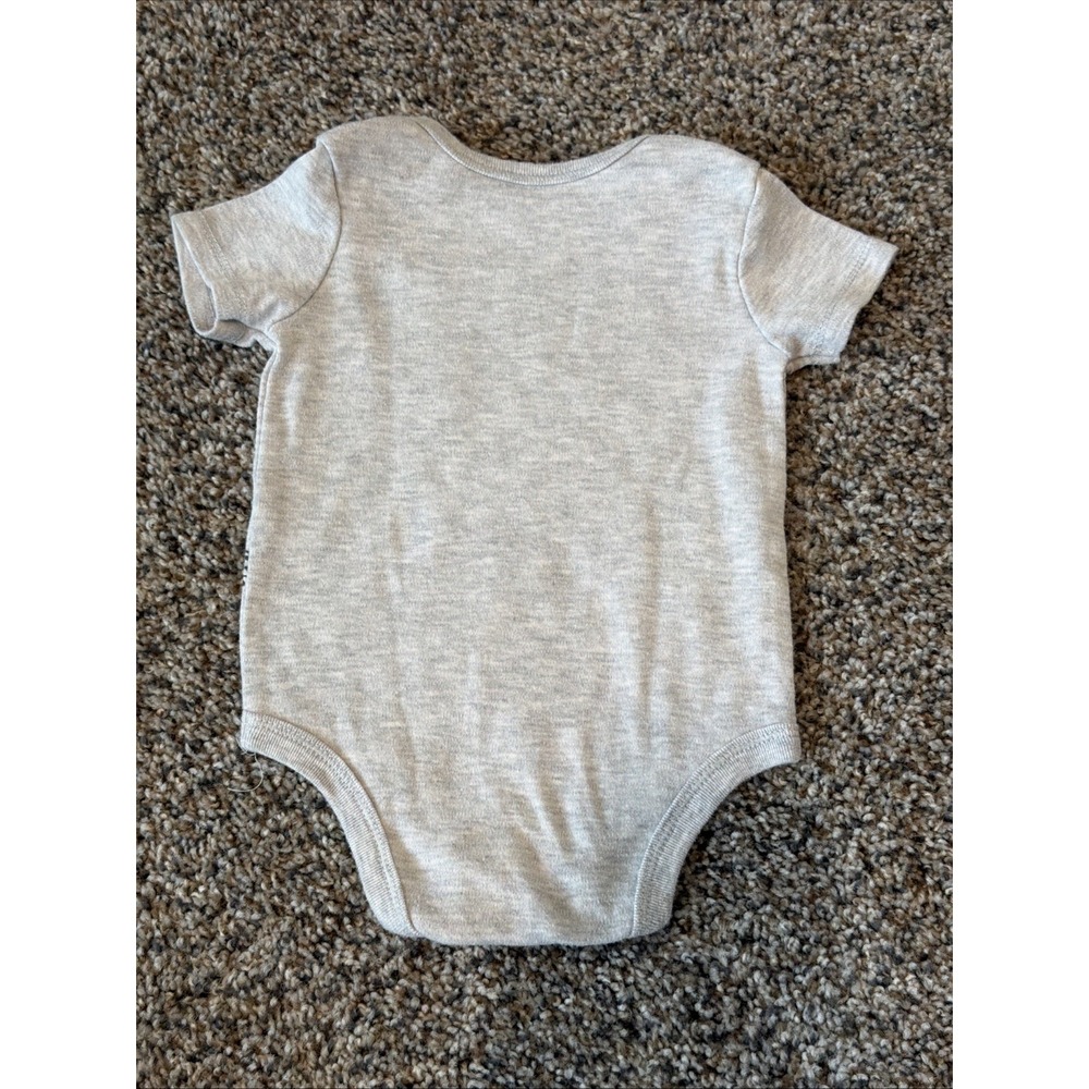 Star Wars Baby Bodysuit Gray R2D2 C3PO Chewbacca Short Sleeve 6-9 Months - Picture 4 of 4